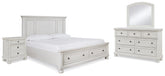 J&M Furniture - Ashley Furniture - Robbinsdale Queen Storage Bed, Dresser, Mirror and Nightstand - Queen Storage Bed, Dresser, Mirror and Nightstand - B742B28